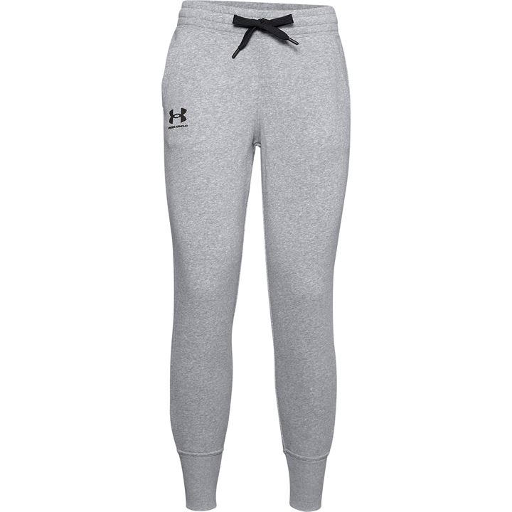 Under Armour Women's Grey Ua Rival Fleece Joggers in Size 14, Sports Direct
