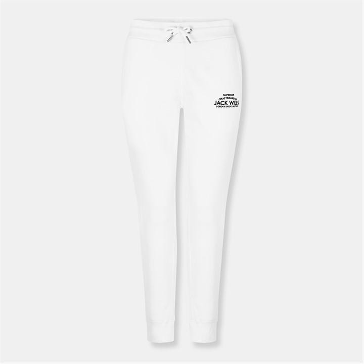Jack Wills Women's White Hunston Joggers in Size 20, Sports Direct