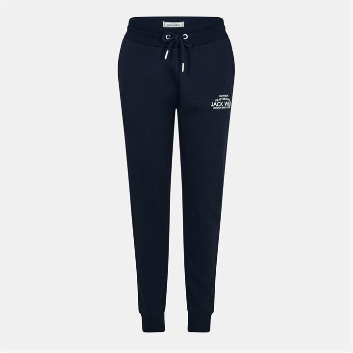 Jack Wills Women's Blue Hunston Joggers in Size 6, Sports Direct