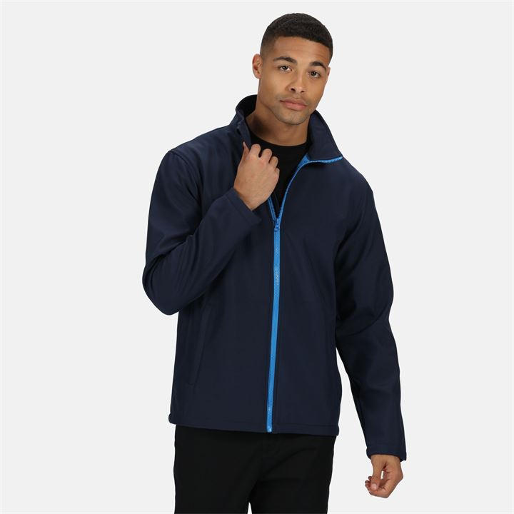 Regatta Professional Men's Winter Ablaze Printable Softshell Jacket - Blue Small - Image 2