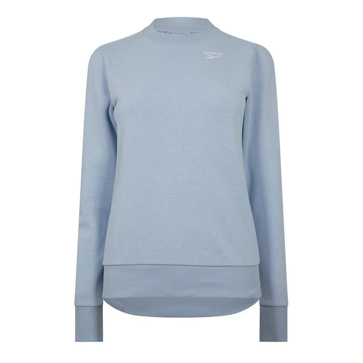 Reebok Women's Blue Terry Crew Sweatshirt in Size 4, Sports Direct