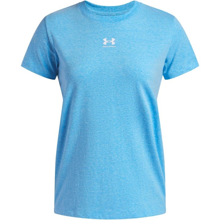 Under Armour Women's Blue Rival Core Short-Sleeve Oversized T-Shirt in Size 10, Sports Direct