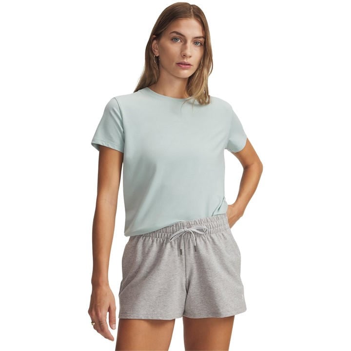 Under Armour Women's Blue Rival Core Short-Sleeve Oversized T-Shirt in Size 8, Sports Direct