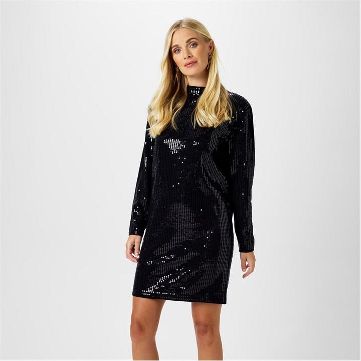 Biba Women's Black Sequin Tunic Dress in Size 8, Sports Direct