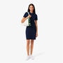NAVY BLUE - Lacoste - Slim Fit Stretch Piqué Polo Dress