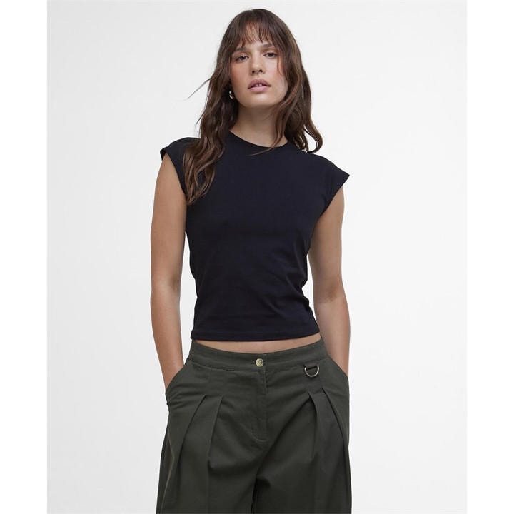 International  Women's  Priya Slim Fit T-Shirt, Football by Barbour  in Size 16, Sports Direct