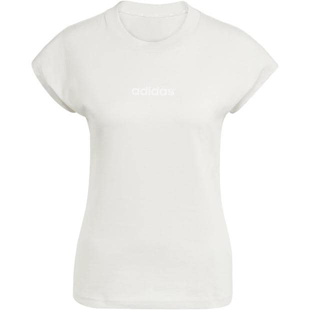 Alumina - adidas - Essentials Linear Cotton T-Shirt Womens