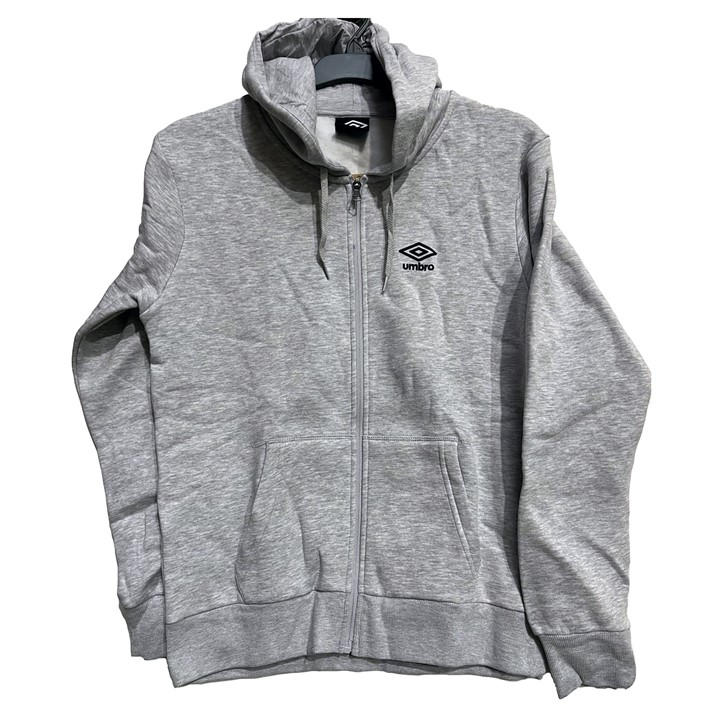 Umbro Women's Grey Responsive Full-Zip Hoodie in Size 12, Sports Direct