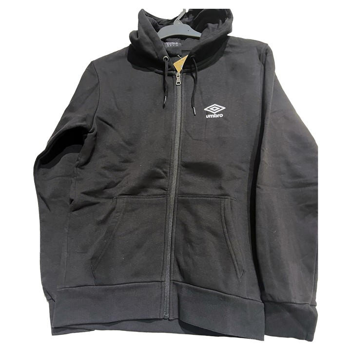 Umbro Women's Black Responsive Full-Zip Hoodie in Size 10, Sports Direct