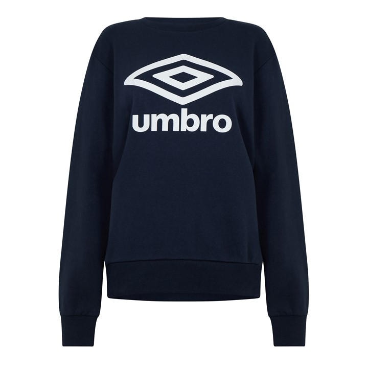 Umbro Women's Blue Diamond Logo Crew Sweatshirt in Size 10, Sports Direct
