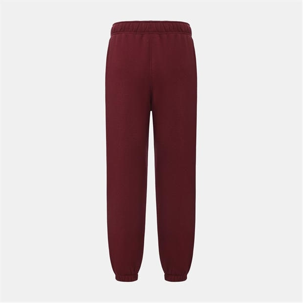 Burgundy - Slazenger - Closed Hem Fleece Pants Womens