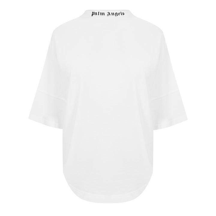 Palm Angels Women's White Back Logo T-Shirt in Size 8, Sports Direct