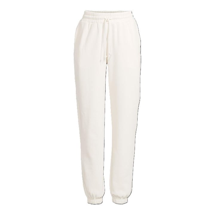 Casall Women's White Fleece Closed Hem Jogging Bottoms in Size 16, Sports Direct