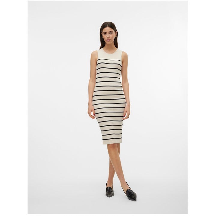 Vero Moda Women's White Knitted Jumper Dress in Size 14, Sports Direct