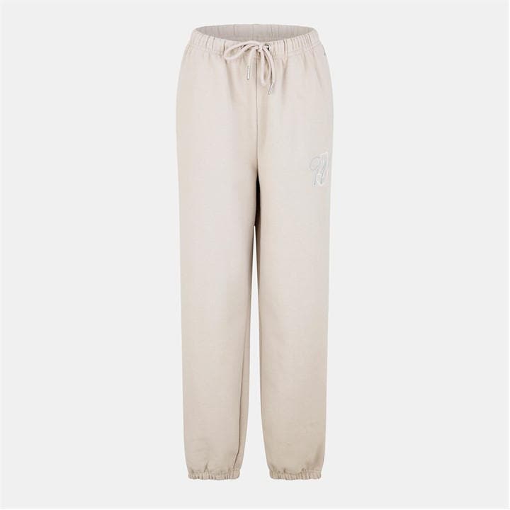 Jack Wills Women's Neutral Emblem Closed Hem Fleece Joggers in Size 8, Sports Direct