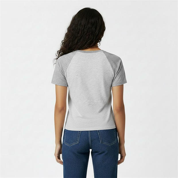 Grey Marl - Jack Wills - Women's JW Pop Graphic Oversized T-Shirt