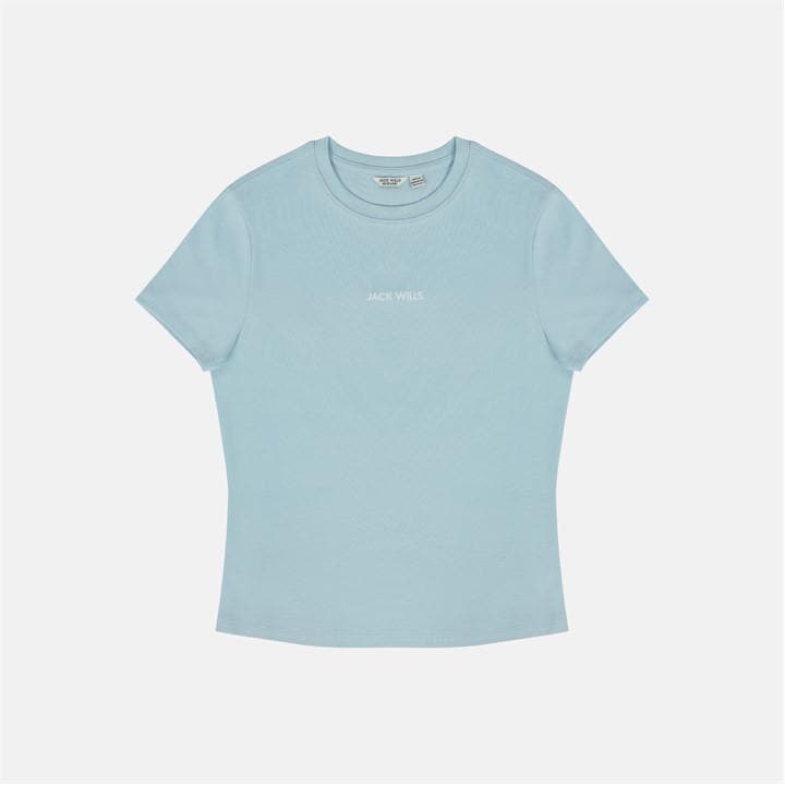 Jack Wills Women's Blue Baby Tee in Size 16, Sports Direct