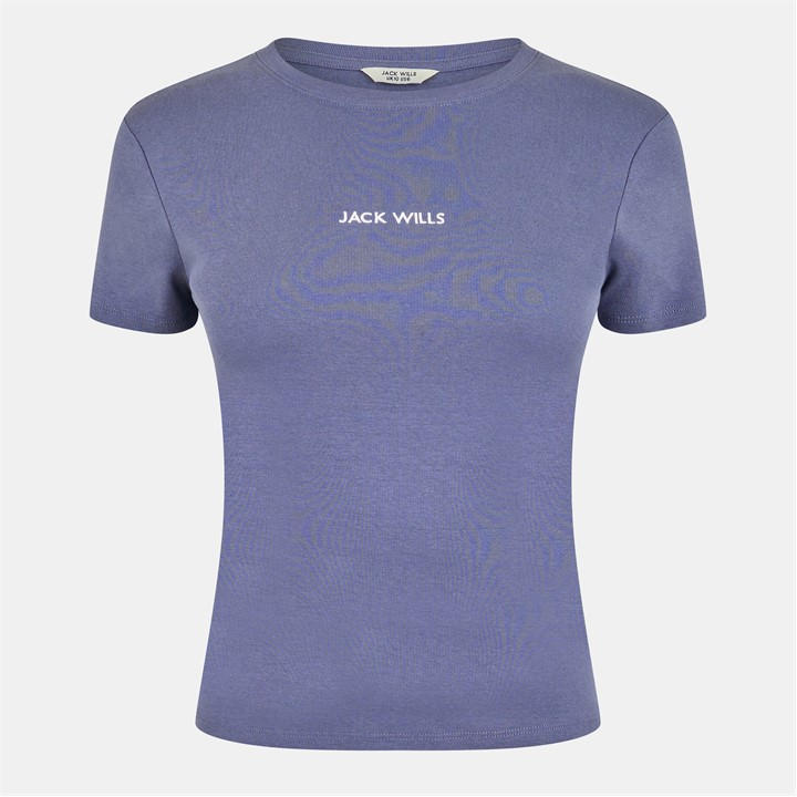 Jack Wills Women's Blue Baby Tee in Size 16, Sports Direct
