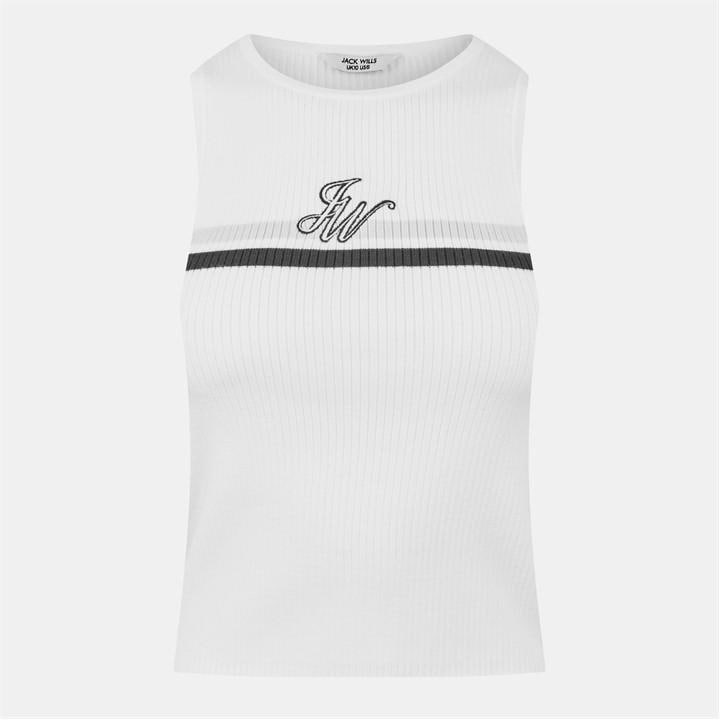 Jack Wills Women's White Embroidered Knitted Sweater Vest in Size 10, Sports Direct