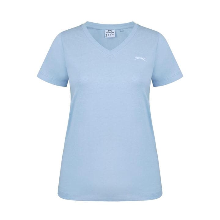 Slazenger Women's Blue V Neck Tee Shirt in Size 16, Sports Direct