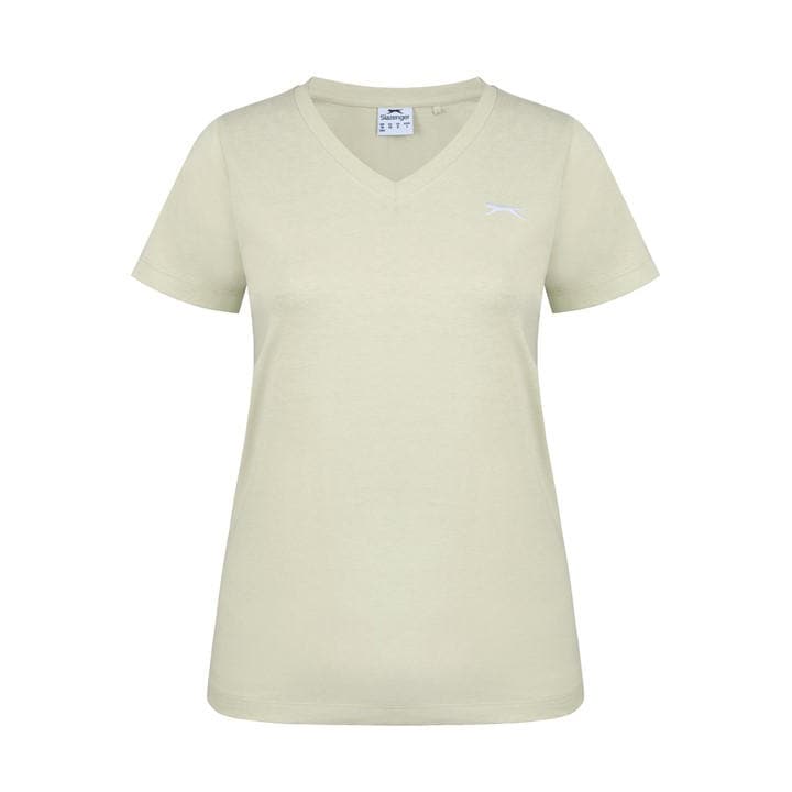 Slazenger Women's Yellow V Neck Tee Shirt in Size 12, Sports Direct
