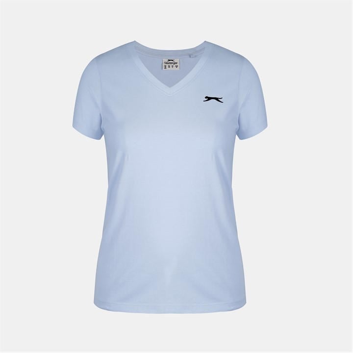 Slazenger Women's Blue V Neck Tee Shirt in Size 16, Sports Direct