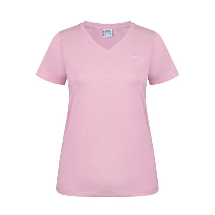 Slazenger Women's Pink V Neck Tee Shirt in Size 16, Sports Direct