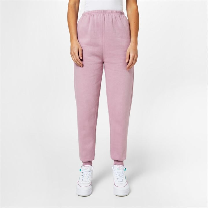 Reebok Women's Purple Closed Hem Fleece Joggers in Size 8, Sports Direct