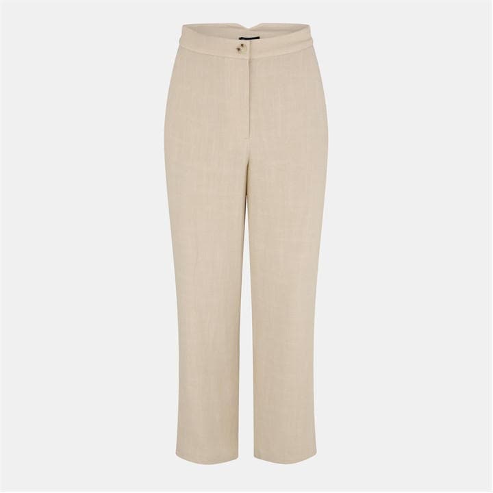Nobodys  Women's White Straight Leg Trousers in Size 14, Sports Direct