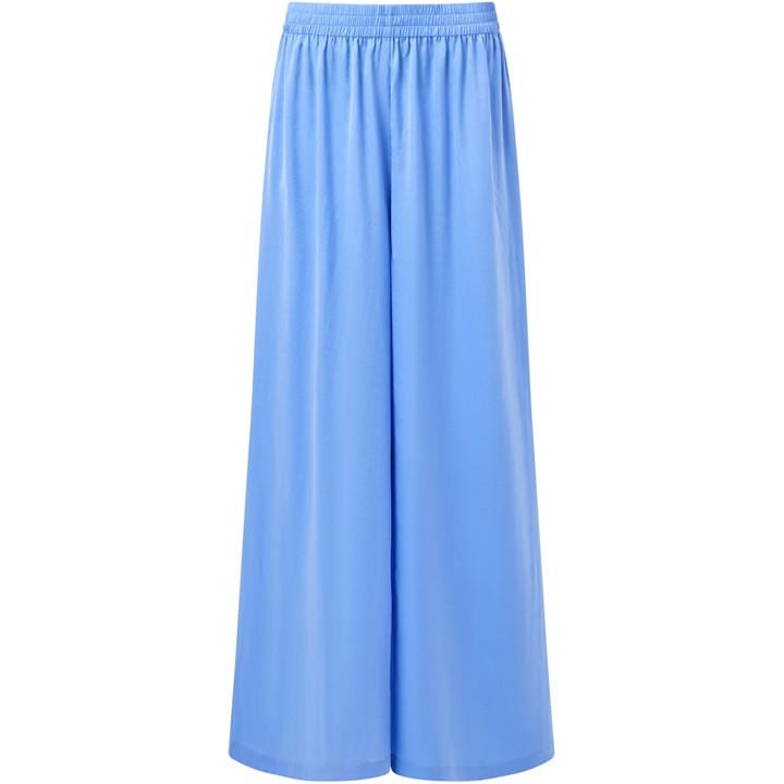 French Connection Women's Blue High Waist Wide Leg Trousers in Size 16, Sports Direct
