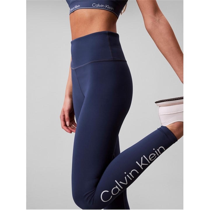 Calvin Klein Women's Blue Ckp Icon High Rise Leggings in Size 10, Sports Direct