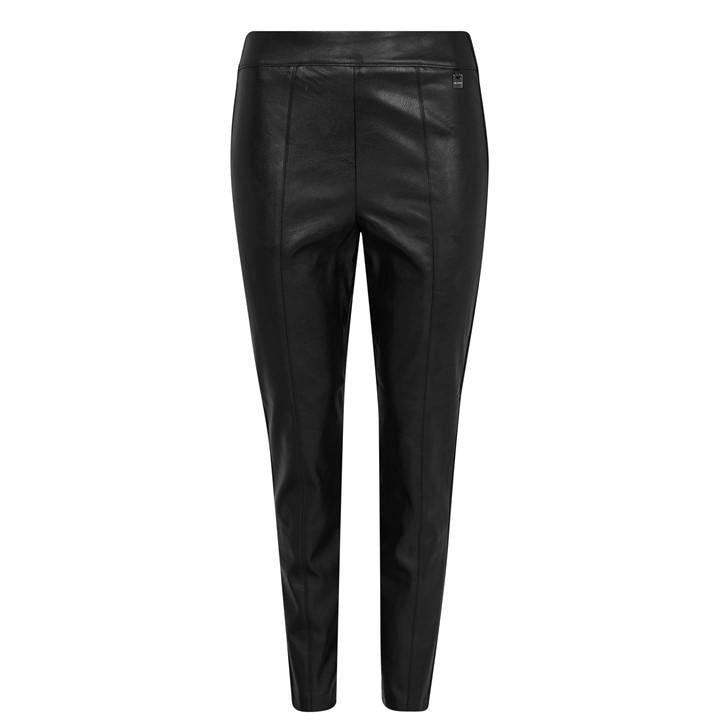 Ted Baker Women's Black Vllada Leather Pants in Size 8, Sports Direct