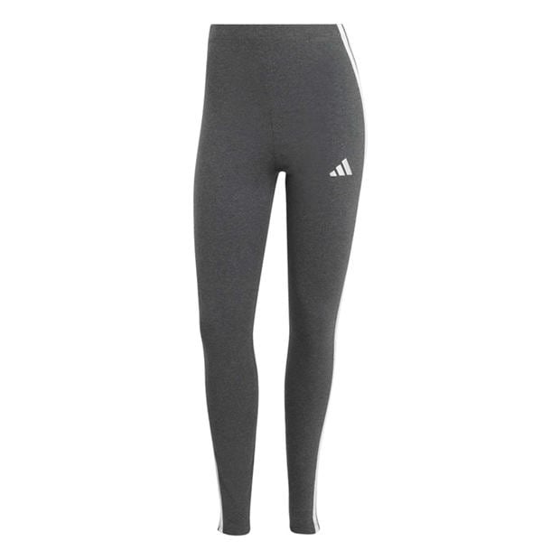 Dark Grey - adidas - Essentials 3 Stripe Leggings Womens