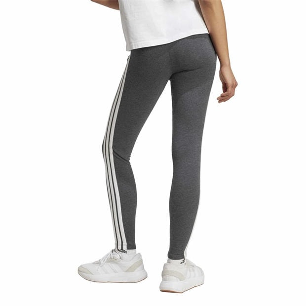 Dark Grey - adidas - Essentials 3 Stripe Leggings Womens