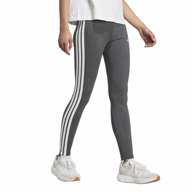 Dark Grey - adidas - Essentials 3 Stripe Leggings Womens