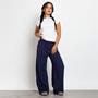 NAVY - Daisy Street - Womens Mid Rise Wide Leg Joggers