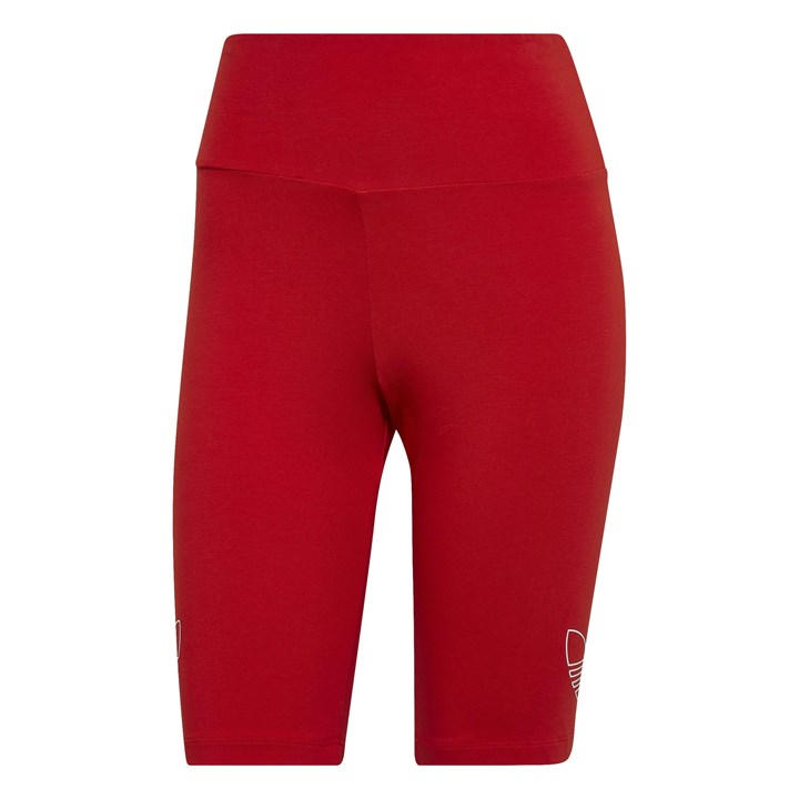 Adidas Originals Women's Red Adidas Knee Length Bike Shorts in Size 4, Sports Direct