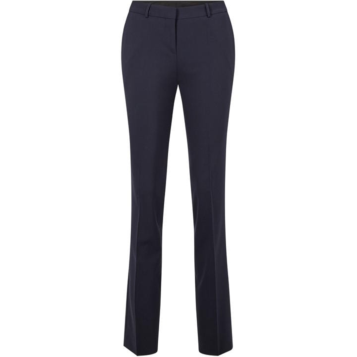 Boss Women's Blue Tamea Slim Fit Trousers in Size 18, Sports Direct