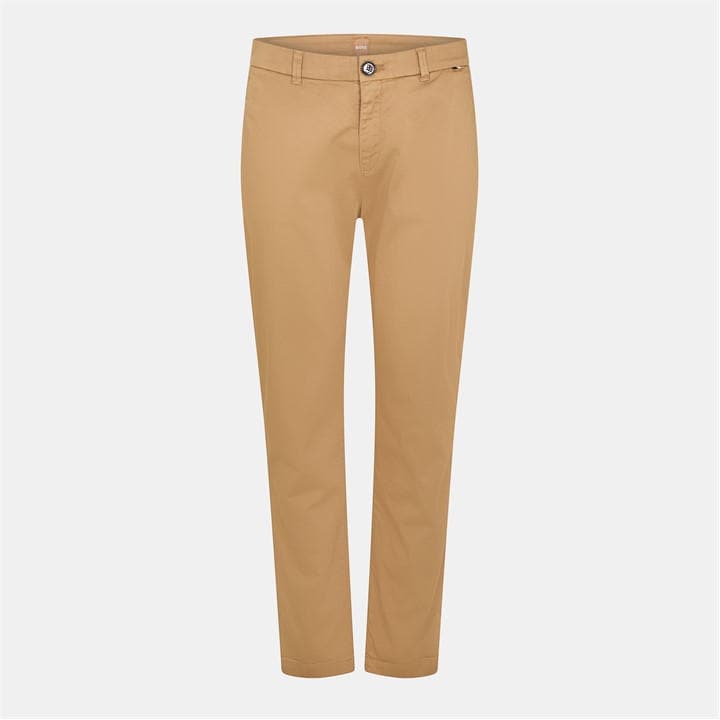 Boss Women's Beige Tashani Slim Fit Trousers in Size 16, Sports Direct