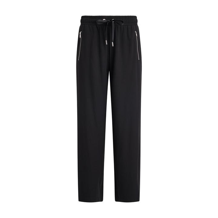 Dkny Women's Black Wide Leg Trousers in Size 14, Sports Direct