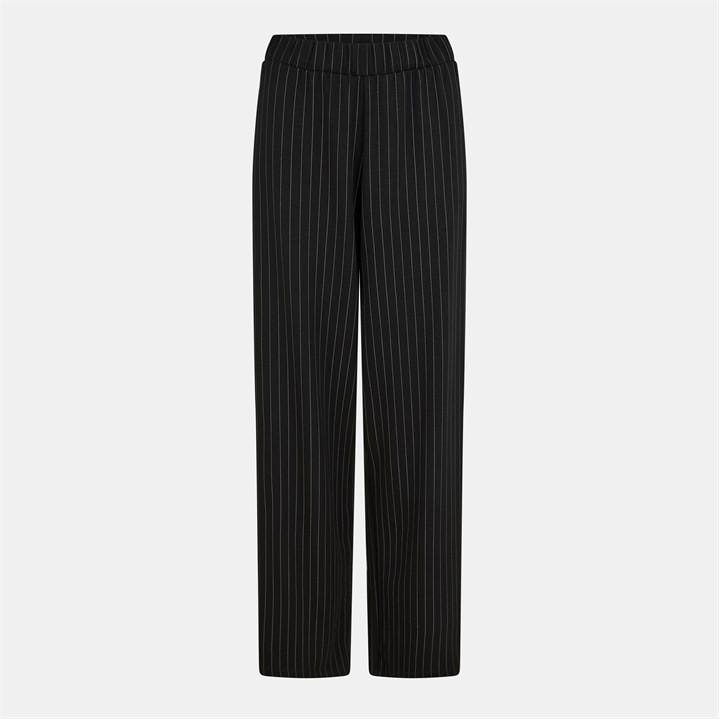 French Connection Women's Black Regina Wide Leg Trousers in Size 16, Sports Direct