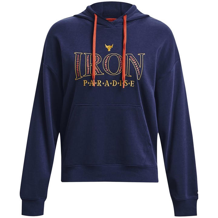 Under Armour Women's Blue Project Rock Everyday Hoodie in Size 10, Sports Direct