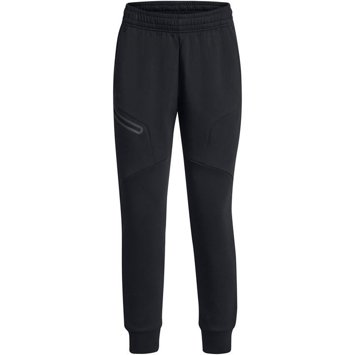 Under Armour Women's Black Unstoppable Closed Hem Fleece Jogger in Size 10, Sports Direct