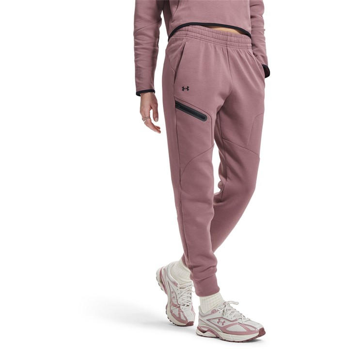 Under Armour Women's Brown Unstoppable Closed Hem Fleece Jogger in Size 12, Sports Direct
