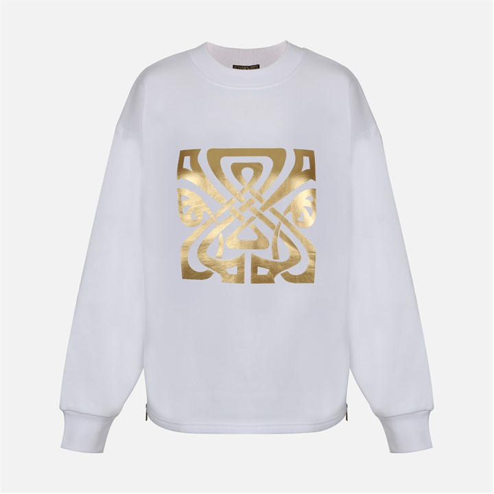 Biba Women's Cream Logo Crew Sweatshirt in Size 10, Sports Direct