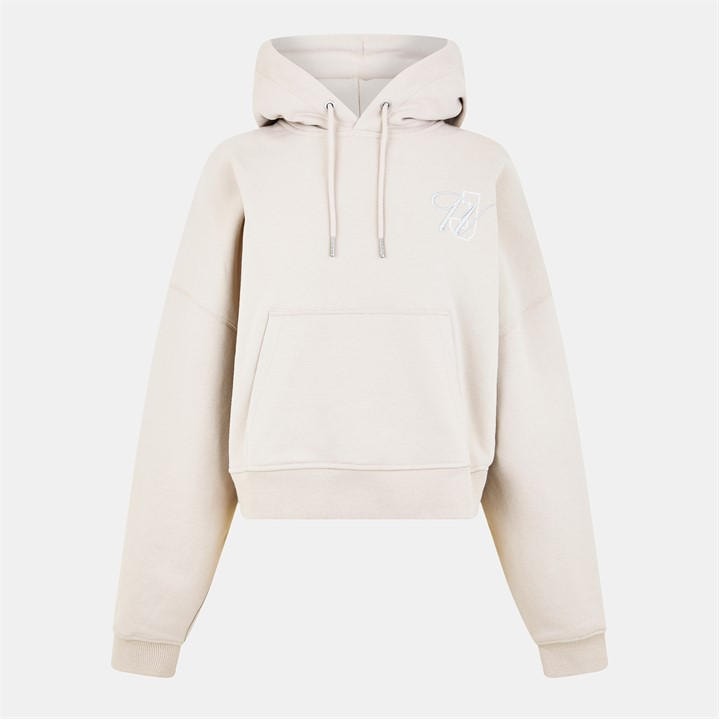 Jack Wills Women's Neutral Emblem Over-The-Head Hoodie in Size 12, Sports Direct