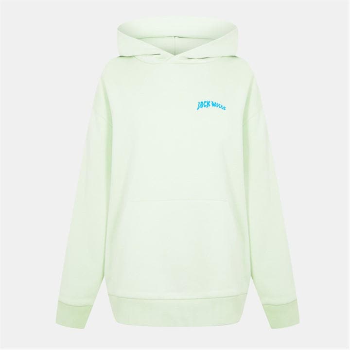 Jack Wills Women's Green Graphic Hoodie in Size 10, Sports Direct