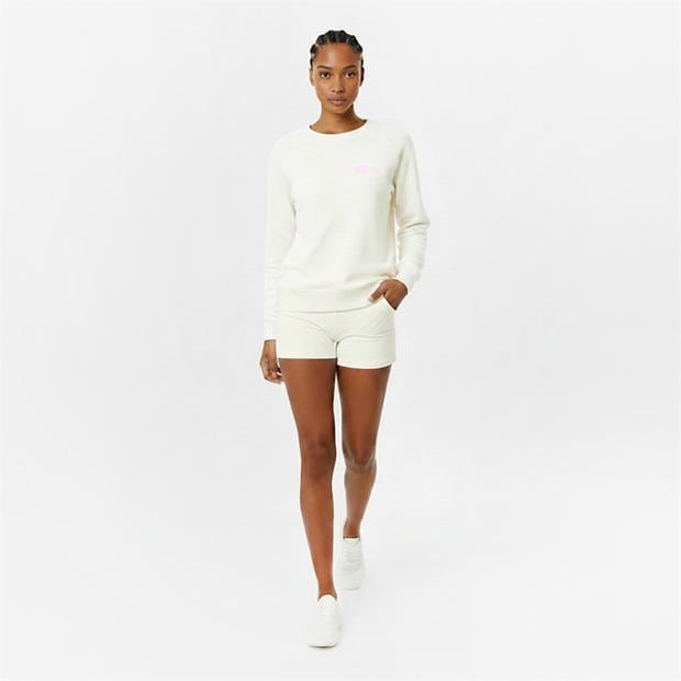 Vintage White - Jack Wills - Women's Waffle Crew Sweatshirt