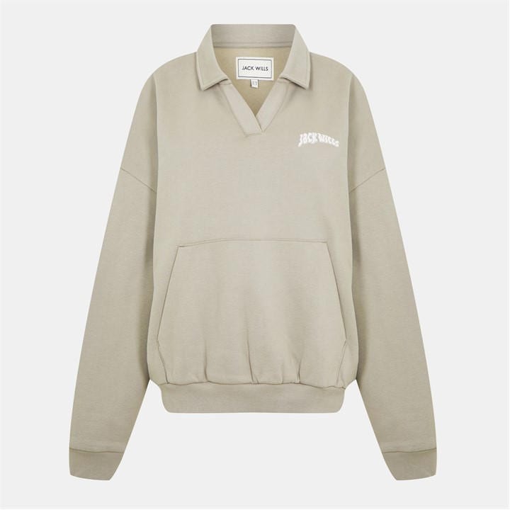 Jack Wills Women's Brown Graphic Crew Sweatshirt in Size 6, Sports Direct