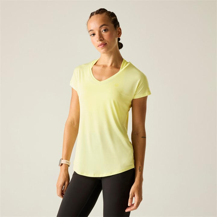 Dare 2B Women's Yellow Vigilant Tee in Size 18, Sports Direct